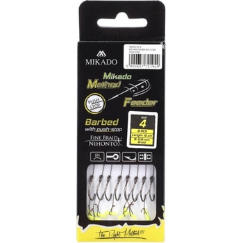 Mikado Náväzec Method Feeder RIG 10 cm PUSH STOP 0,16 mm veľ.6 8 ks