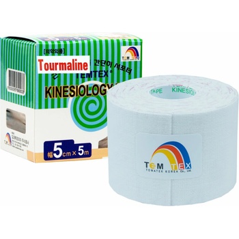 Temtex Kinesiotape Tourmaline biely 5 cm x 5 m