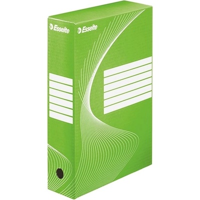ESSELTE Кутия за документи ESSELTE Boxycolor A/4 80 mm картон зелена 128414 (128414)