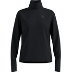 Odlo Дамска тениска Odlo Women's Mid Layer 1/2 Zip Essential Thermal Running shirt - Black - размер XL (916-4852-0115)
