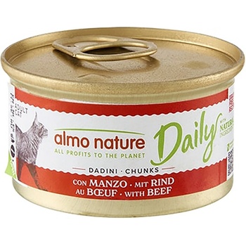 Almo Nature Daily Menu Kúsky s hovädzím 6 x 85 g