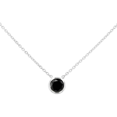 Eppi Bezel náhrdelník s čiernym diamantom N32413