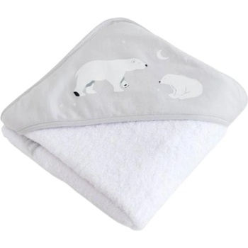 Bonjourbebe Бебешка хавлия Bonjourbebe - 100 x 100 cm, Gray Polaris (18PLSE52009)