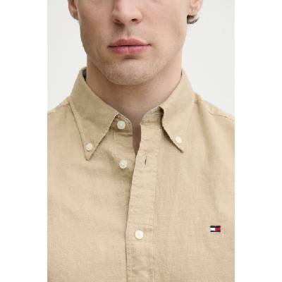 Tommy Hilfiger риза мъжка с лен (MW0MW42450)