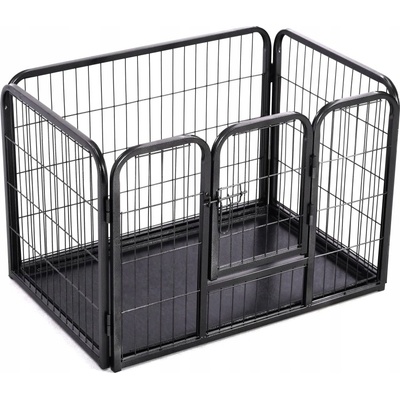 vidaXL Ohrádka pro psy ocelová 91,5 x 59 x 61 cm