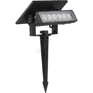 V-TAC LED соларна лампа LED/0, 9W/3, 7V 3000K IP65 1200 mAh черна (VT2210)