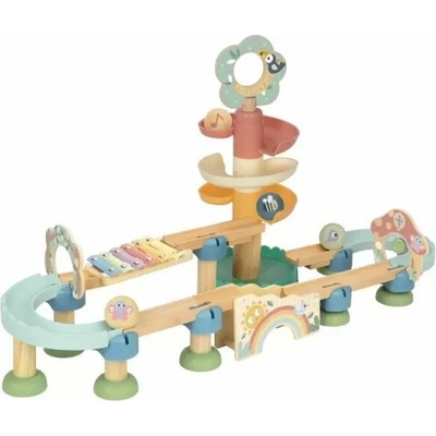 Tooky Toy Guľočková dráha Dúhová zvonkohra