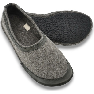 Barefoot Plstené papuče OmaKing Grey