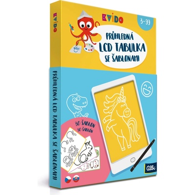 Albi Průhledná LCD tabulka se 30 šablonami Kvído – Zboží Dáma
