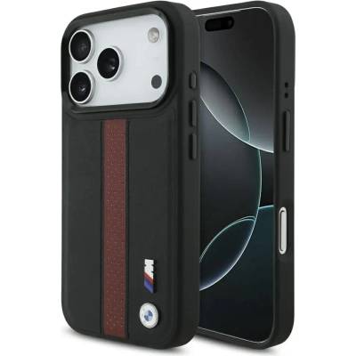 BMW M Perforated Stripe Logo MagSafe Case за iPhone 17 Pro - червен