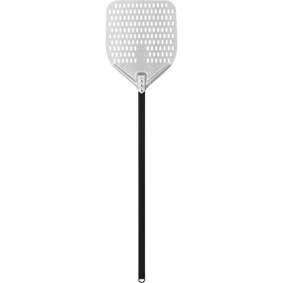 TECHNICA Perforovaná lopata na pizzu z anodového hliníku s hliníkovým úchytem, čtvercová, 310x355x1200 mm | TECHNICA, Pizza Line