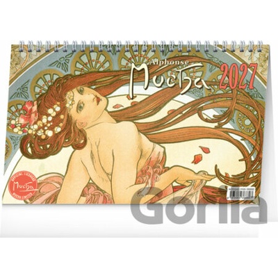 NOTIQUE Stolní Alfons Mucha 23,1 x 14,5 cm 2027