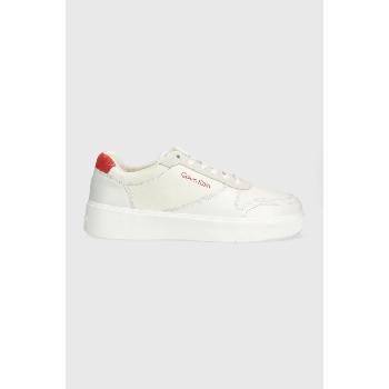 Calvin Klein Кожени маратонки Calvin Klein LOW TOP LACE UP BSKT в бяло HM0HM01402 (HM0HM01402)