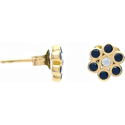 Šperk Holíč zlaté náušnice kamienkové ZN94