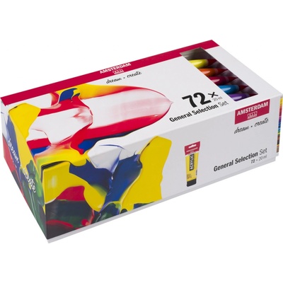 Amsterdam Standard súprava akrylových farieb 72 ks 20 ml