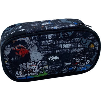 KAOS Овален ученически несесер Kaos Maxi - Gorilla (51836)