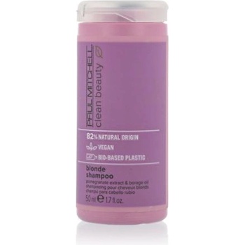 Paul Mitchell Clean Beauty Color Protect Blonde Shampoo 50 ml шампоан за възстановяване и блясък на изрусена коса за жени