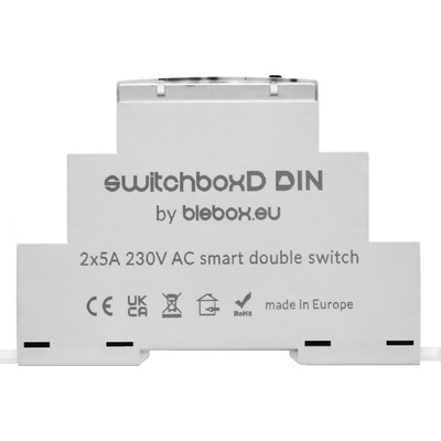 SwitchboxD Din - 2-kanálové WiFi relé