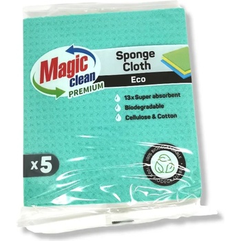 MAGIC CLEAN premium мокри кърпи за забърсване, 5 броя