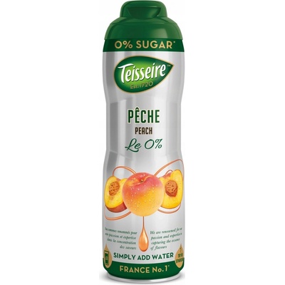 Teisseire sirup Peach Zero 0% 0,6 l