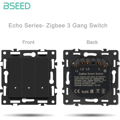 BSEED Smart Zigbee svetelný vypínač - Echo Click Čierna 3