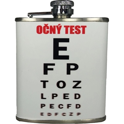 Ploskačka nerezová Očný test 180 ml