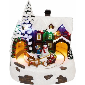 Solex Dekorácia vianočná zasnežený dom DRM15
