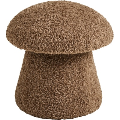 Nordic Living Hnědý taburet Enma 45 cm