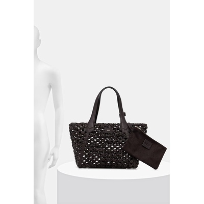 HUGO BOSS шопинг чанта дамска от кожа Lenah Tote W (50563411)