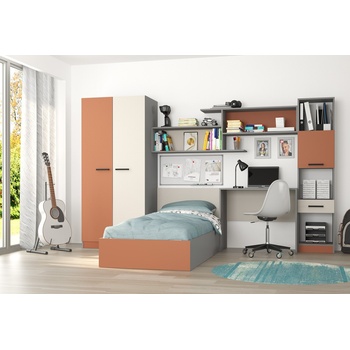 Голд - Аполо Комплект мебели за детска стая Чарли сиво сахара / кашмир