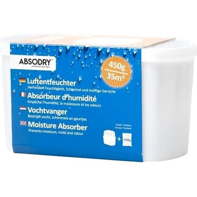 Everbrand Sweden Absodry Mini Compact, pohlcovač vlhkosti pre miestnosť do 35 m3, 450 g