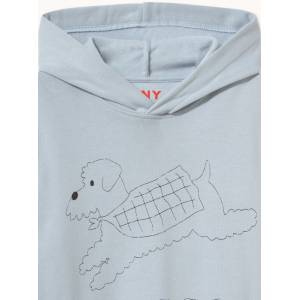 Tinycottons суичър с качулка за деца от памук JUMP DOG GRAPHIC HOODIE (AW26.432)