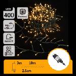 Aigostar - LED външен гирлянд 400xLED/8 функции 13m IP44 топла бяла (AI1403)