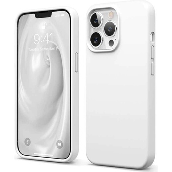 elago Soft Silicone Case - силиконов (TPU) калъф за iPhone 13 Pro (бял)