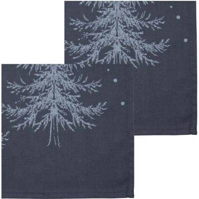Sodahl Vánoční bavlněné ubrousky Winterland blue 2 ks 45x45