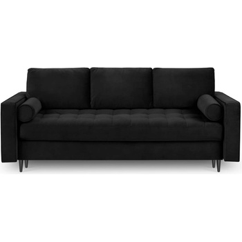 Milo Casa Разтегателен диван от черно кадифе Santo - Milo Casa (MIL_3SF_44_A3_SANTO8)