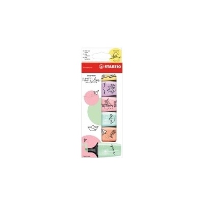 Zvýrazňovač STABILO BOSS MINI Pastel 6 ks - STABILO