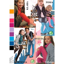 Knittex dívčí punčocháče Mix fuksia