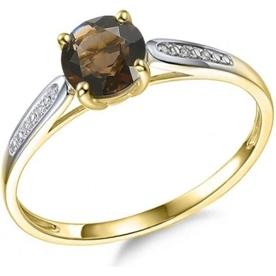 Gems Prsten Anya kombinované zlato s brilianty a záhnědou 585 38 1 0814.2ZB0.0.55.HSI.620