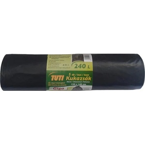TUTI Голяма платнена торба, 240 л, 5 части, 120x140 см, 40 , TUTI "Giga", черна PDP_543 (PDP_543)