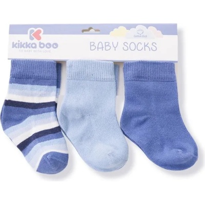 KikkaBoo Бебешки чорапи KikkaBoo Stripes - Памучни, 2-3 години, светло сини (31110010103)