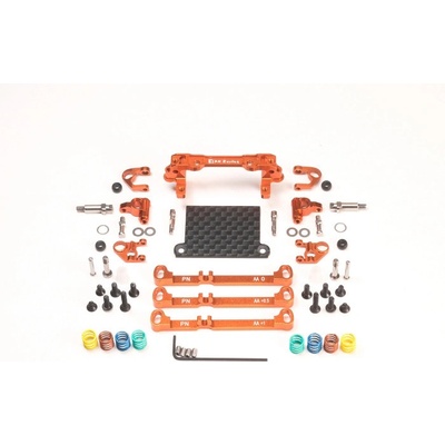 PN Racing Mini-Z V4 MR03/PNR2.5W Double A-Arm Front Suspension Orange