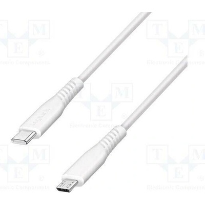 Logilink CU0241 USB 2.0 USB B micro vidlice USB C vidlice 0,5m bílý