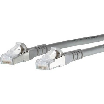 METZ CONNECT RJ45 Кабел за мрежова връзка, CAT 6A S/FTP [1x RJ45 щепсел - 1x RJ45 щепсел] 1, 5 m, сив BTR Netcom (1308451533-E) (1308451533-E)