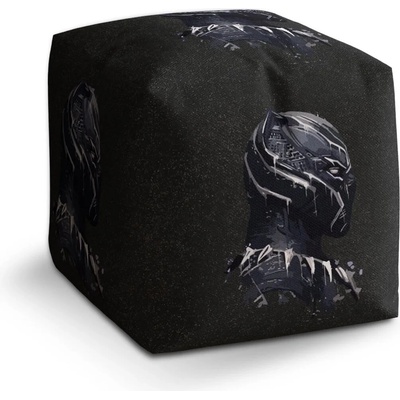 Sablio Taburet Kocka BLACK PANTHER z profilu Vesmír: 40x40x40 cm