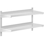 Royal Catering Стенен рафт от неръждаема стомана - 2 рафта - 40 x 100 см RCWR-1000.4 (RCWR-1000.4)