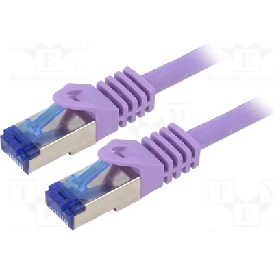 Logilink C6A079S Patch, S/FTP, 6a, stranded, Cu, LSZH, 5m, fialový
