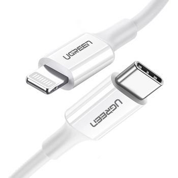 UGREEN Group Кабел USB-C to Lightning Fast Charge 3A за Apple Iphone iPad iPod Lightning 1m, бял, Ugreen 10493 (10493)