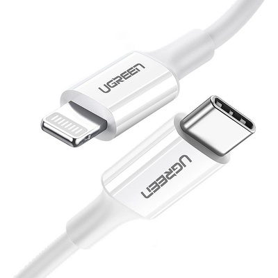 UGREEN Group Кабел USB-C to Lightning Fast Charge 3A за Apple Iphone iPad iPod Lightning 1m, бял, Ugreen 10493 (10493)