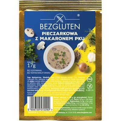 BEZGLUTEN Polievka PKU šampiňónová s cestovinami nízkobielkovinová 17 g